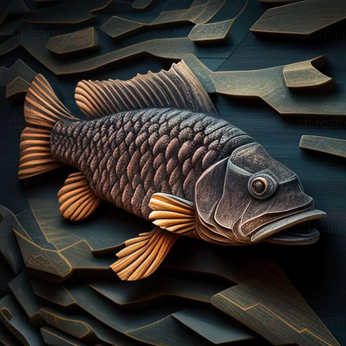 3D модель Лабидохромис хонги рыба (STL)